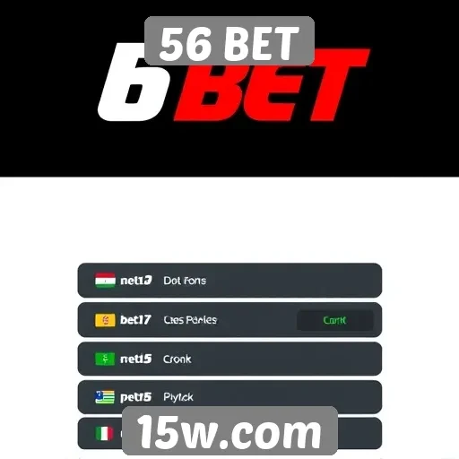 Exploração das opções de pagamento no site 56 BET