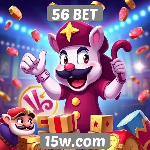 Variedade de jogos disponíveis na plataforma 56 BET